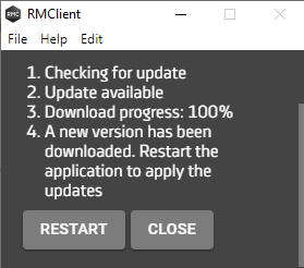 RMClient - Обновление